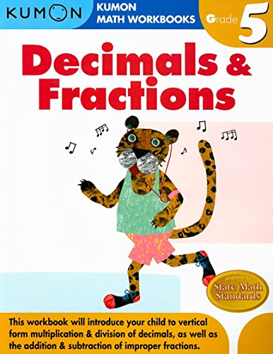 Kumon Grade 5 Decimals & Fractions (Kumon Math Workbooks) — ISBN 9781933241593