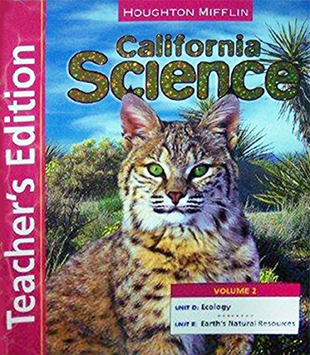 Science California, Level 6: Teacher Edition (2) — ISBN 9780618761487