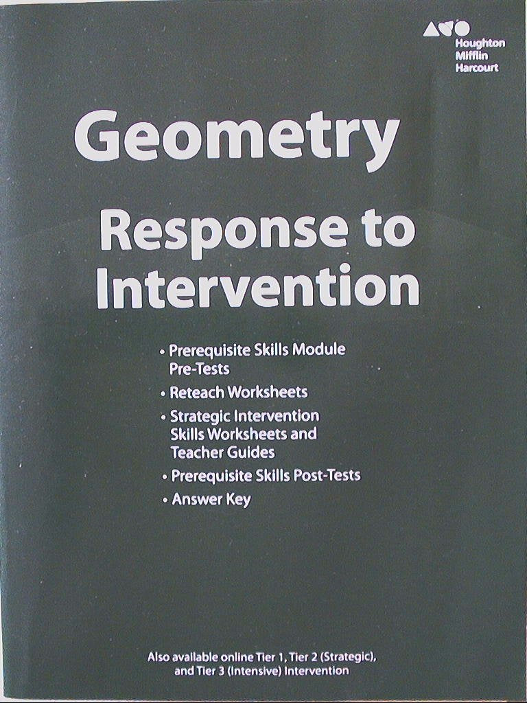 Geometry: Response to Intervention Blackline Masters — ISBN 9780544385832