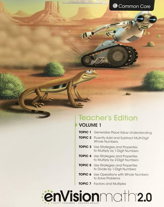 enVisionmath2.0 - 2016 Common Core Teacher Edition Volume 1 Grade 4 — ISBN 9780328827817