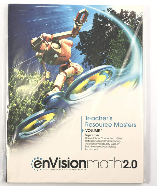 Pearson enVision Math 2.0, Teacher's Resource Masters, Volume 1, Accelerated Grade 7, Topics 1-6 — ISBN 9780328950829
