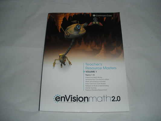enVision Math 2.0 Teacher's Resource Masters, Common Core, Grade 2 Volume 1 Topics 1-8, 9780328827589, 0328827584, 2016 — ISBN 9780328827589