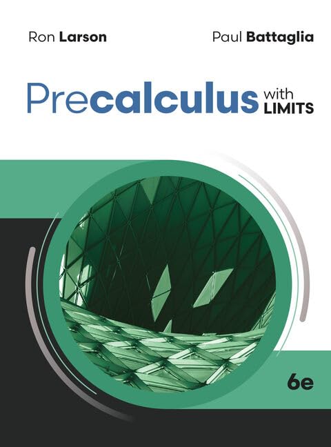 Precalculus with Limits, 6th, Student Edition — ISBN 9798214418858