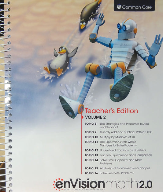 enVision Math 2.0, Grade 3, Volume 2, Teacher's Edition, Common Core Edition, 2016 — ISBN 9780328827862
