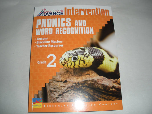 Benchmark Advance Intervention Phonics and Word Recognition Grade 2