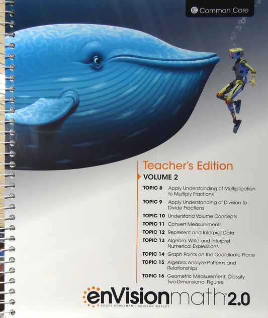 enVisionmath2.0 - 2016 Common Core Teacher's Edition Volume 2 Grade 5 — ISBN 9780328827886