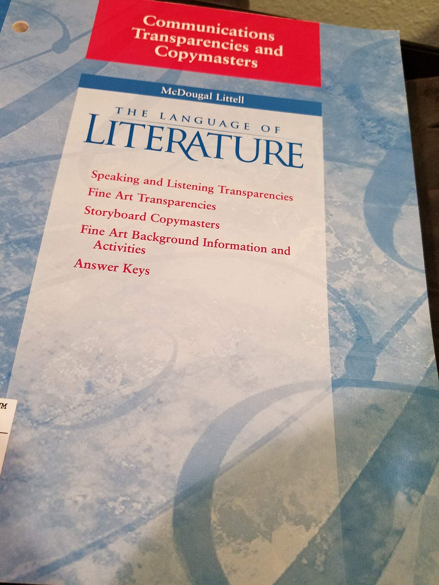 Language of Literature Grade 10: Communications Transparencies and Copymasters (Mcdougal Littell Language of Literature)