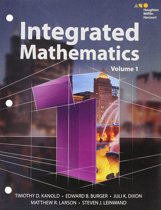 Interactive Student Edition Volume 1 (consumable) 2015 (HMH Integrated Math 1) — ISBN 9780544389755