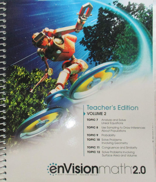 enVision Math 2.0, Teacher's Edition, Volume 2: Accelerated Grade 7 — ISBN 9780328950836