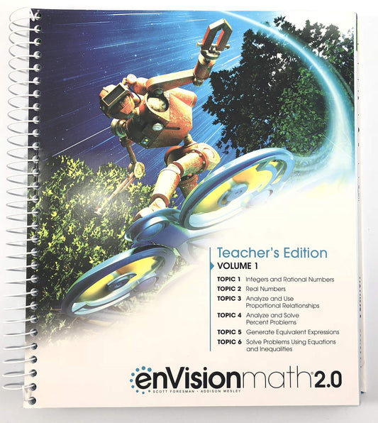 Pearson enVision Math 2.0, Teacher's Edition, Volume 1, Grade 7, 2018 — ISBN 9780328950812