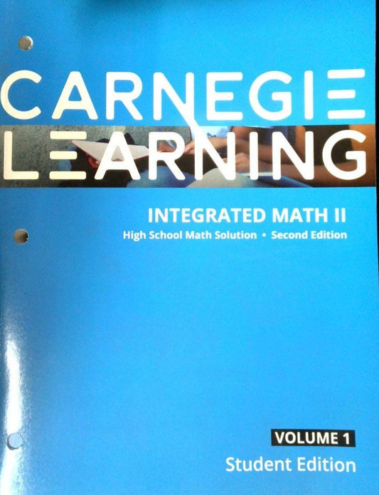 Integrated Math II Volume 1 Student Edition — ISBN 9781609724139