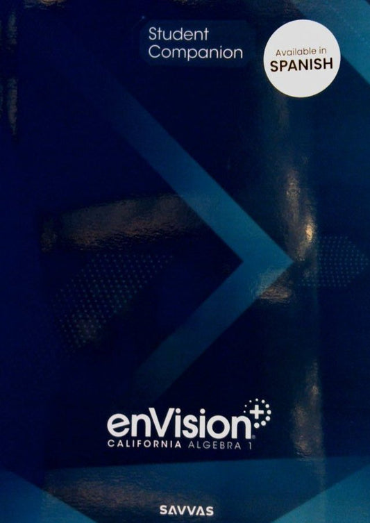 enVision California Algebra 1 Student Companion — ISBN 9798213048933