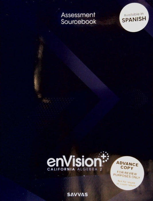enVision California Algebra 2 Assessment Sourcebook