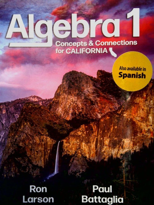 Algebra 1 Concepts & Connections for California