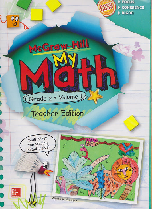 My Math Grade 2 Volume 1 Teacher Edition — ISBN 9780021383955