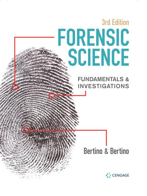 Forensic Science: Fundamentals & Investigations (Forensic Science, Fundamentals and Investigations) [Hardcover] Bertino, Anthony and Bertino, Patricia