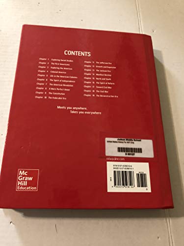 Teks United States History to 1877 Student Edition [Hardcover] McGraw Hill