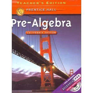 Pre-algebra California Teacher\'s Edition [Paperback] Davison, Charles
