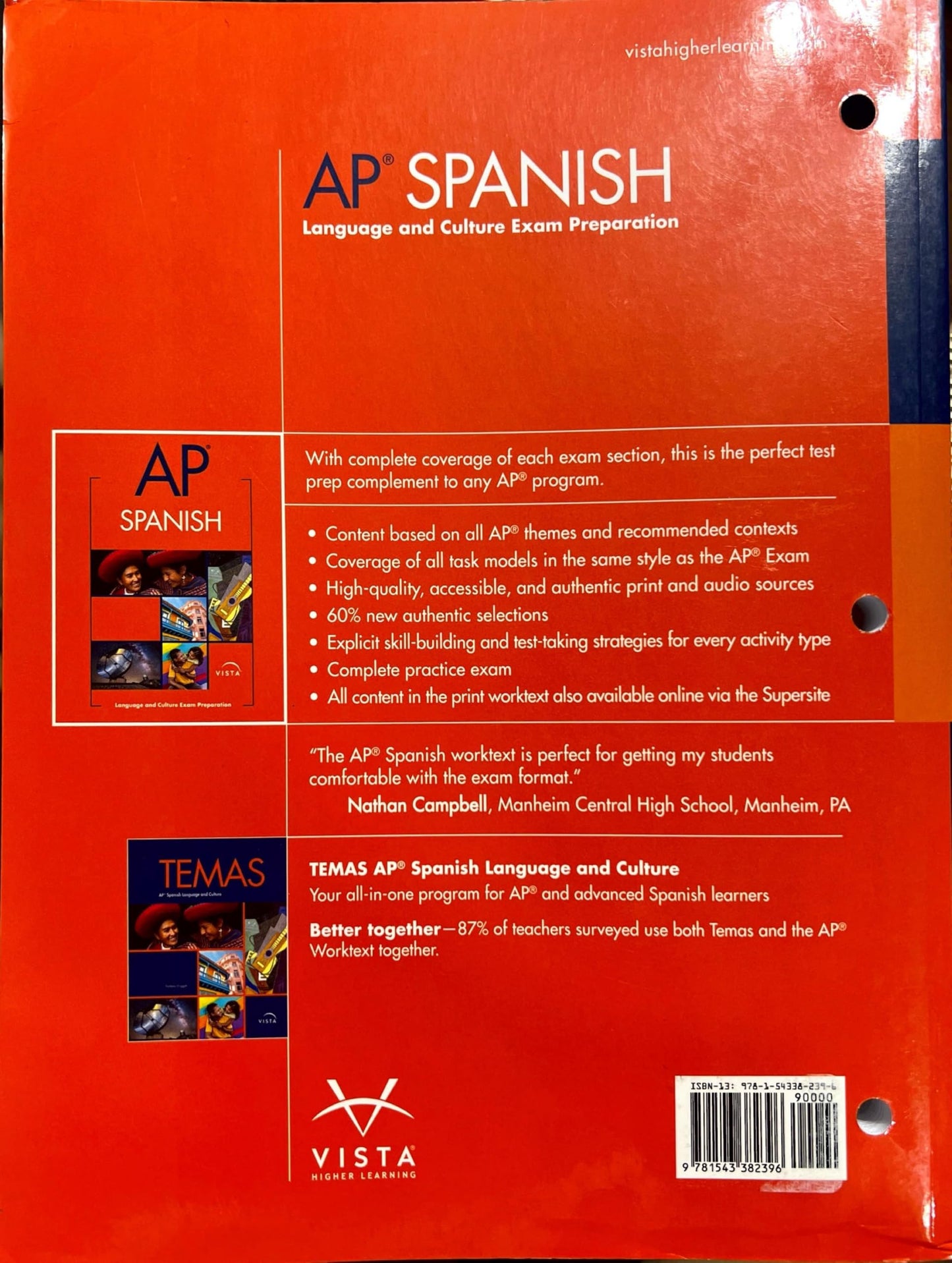AP Spanish , Language and Culture Exam Preparation . [Paperback] Jose A. Blanco