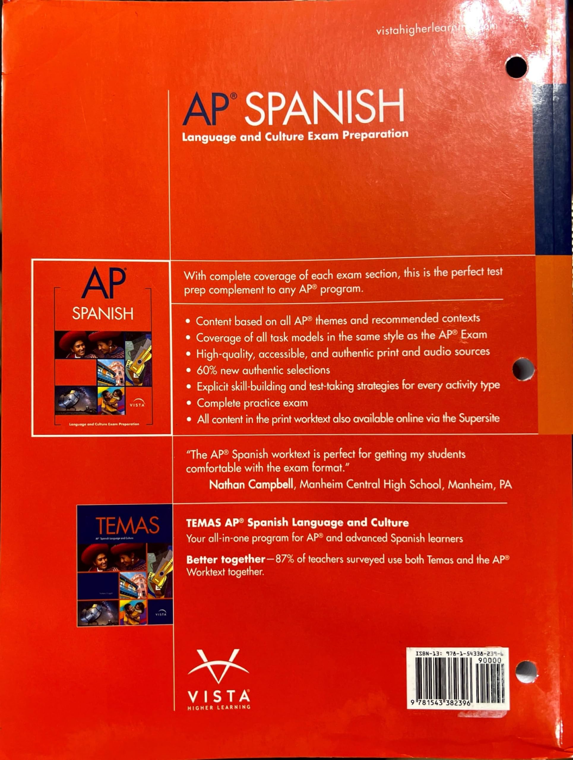 AP Spanish , Language and Culture Exam Preparation . [Paperback] Jose A. Blanco