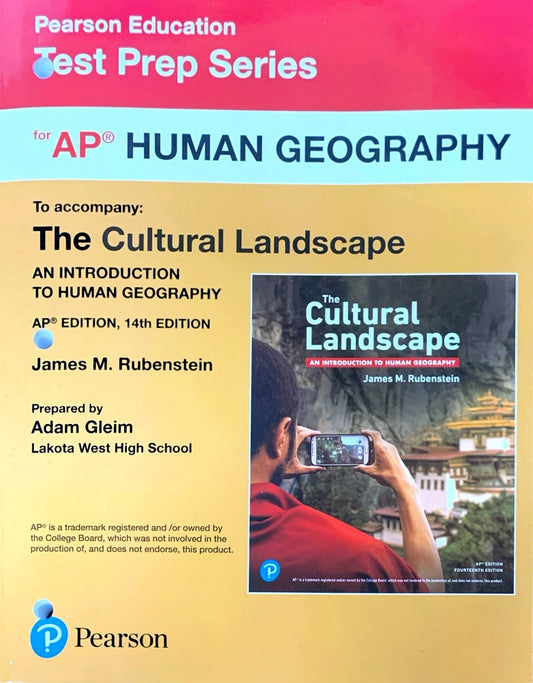 Test Prep Series for AP Human Geography, To accompany: The Cultural Landscape, c. 2024, 9780137992317, 0137992319