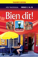 Bien Dit!: Level 1a/1b/1 2018 (French Edition) [Hardcover] Houghton Mifflin Harcourt