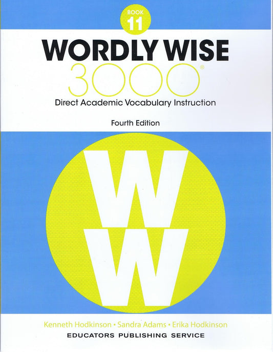 Wordly Wise, Grade 11 [Paperback] Hodkinson, Kenneth