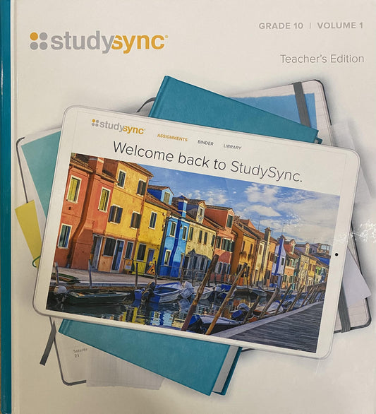 StudySync, Grade 10, Volume 1, Teacher Edition, c. 2021, 9781949739275, 1949739279 [Hardcover] Douglas Fisher; Timothy Shanahan; Michelle H. Martin; Catlin Tucker and Jeff Adnerson, etc.