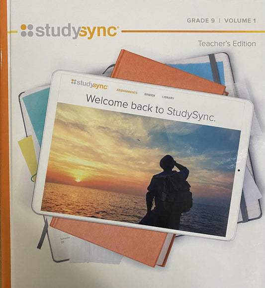 StudySync, Grade 9, Volume 1, Teacher Edition, c. 2021, 9781949739268, 1949739260 [Hardcover]