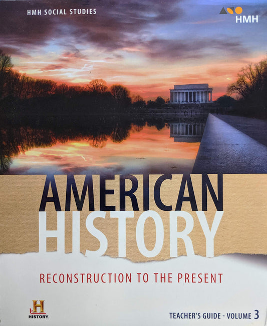 American History: Reconstruction to the Present Teacher Guide Volume 3A, 9780544932791, 054493279X [Spiral-bound] HMH