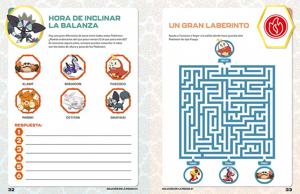 Pokémon libro oficial de actividades - Región de Paldea / Pokémon the Official Activity Book of the Paldea Region (COLECCIÓN POKÉMON) (Spanish Edition) [Paperback] The Pokémon Company