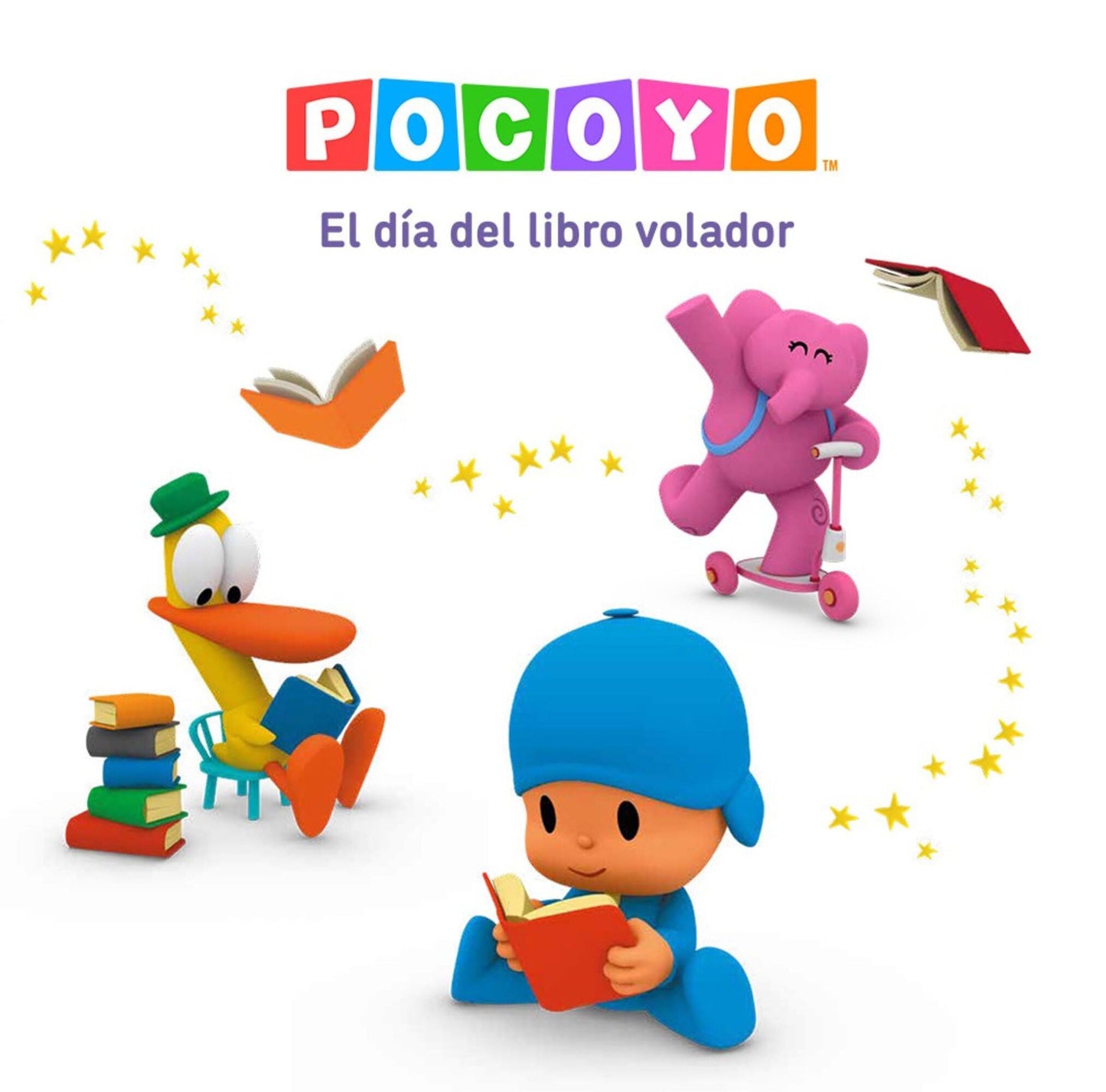 Pocoyó. El día del libro volador / Pocoyo. The Day of the Flying Book (Spanish Edition) [Hardcover] Animaj