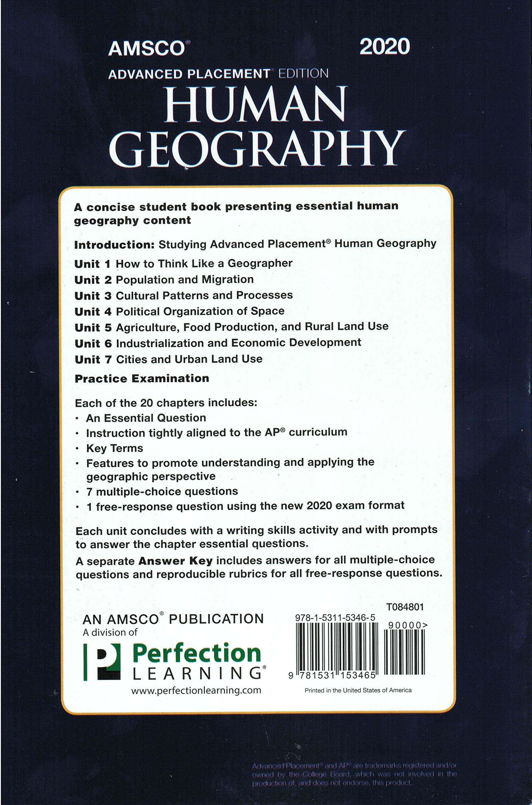 Advanced Placement Human Geography, 2020 Edition [Paperback] Palmer, David