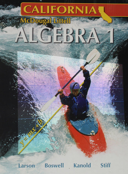 Algebra 1 - California Edition (Holt McDougal Larson Algebra 1) [Hardcover] MCDOUGAL LITTEL