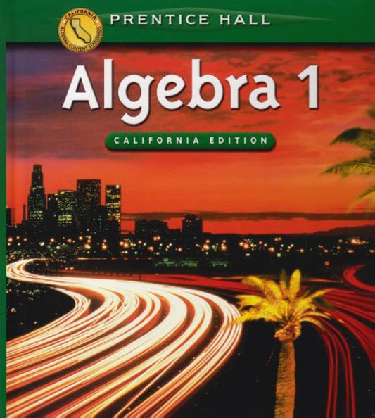 Algebra 1 (California Edition) [Hardcover] Smith, Stanley A.