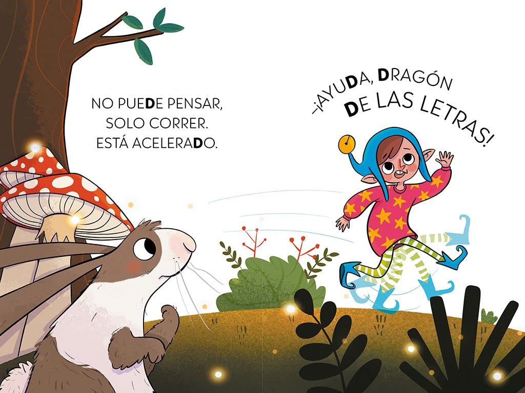 PHONICS IN SPANISH-Un duende, un dragón y un problema ¿con solución? / An Elf, a Dragon, and a Problem... With a Solution? The Letters Dragon 3 (El dragón de las letras) (Spanish Edition) [Paperback] Oro, Begoña and Elm, Keila