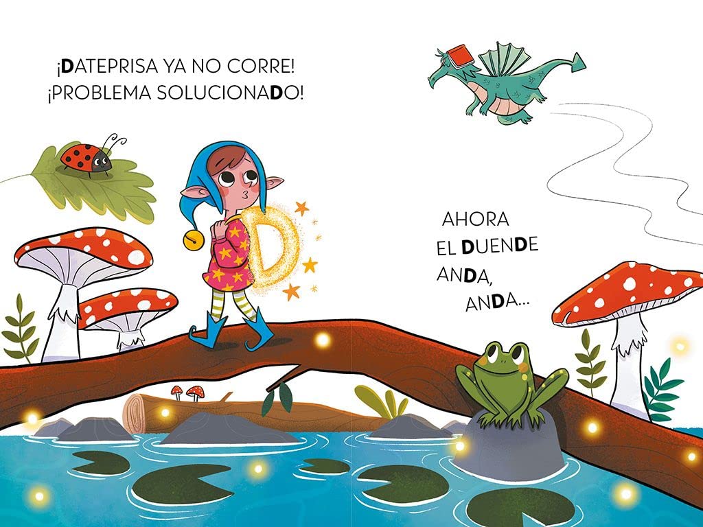 PHONICS IN SPANISH-Un duende, un dragón y un problema ¿con solución? / An Elf, a Dragon, and a Problem... With a Solution? The Letters Dragon 3 (El dragón de las letras) (Spanish Edition) [Paperback] Oro, Begoña and Elm, Keila