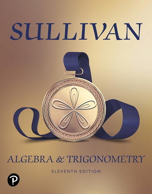 Algebra & Trigonometry, ©2020 (HS Binding) [Hardcover] Sullivan, Michael