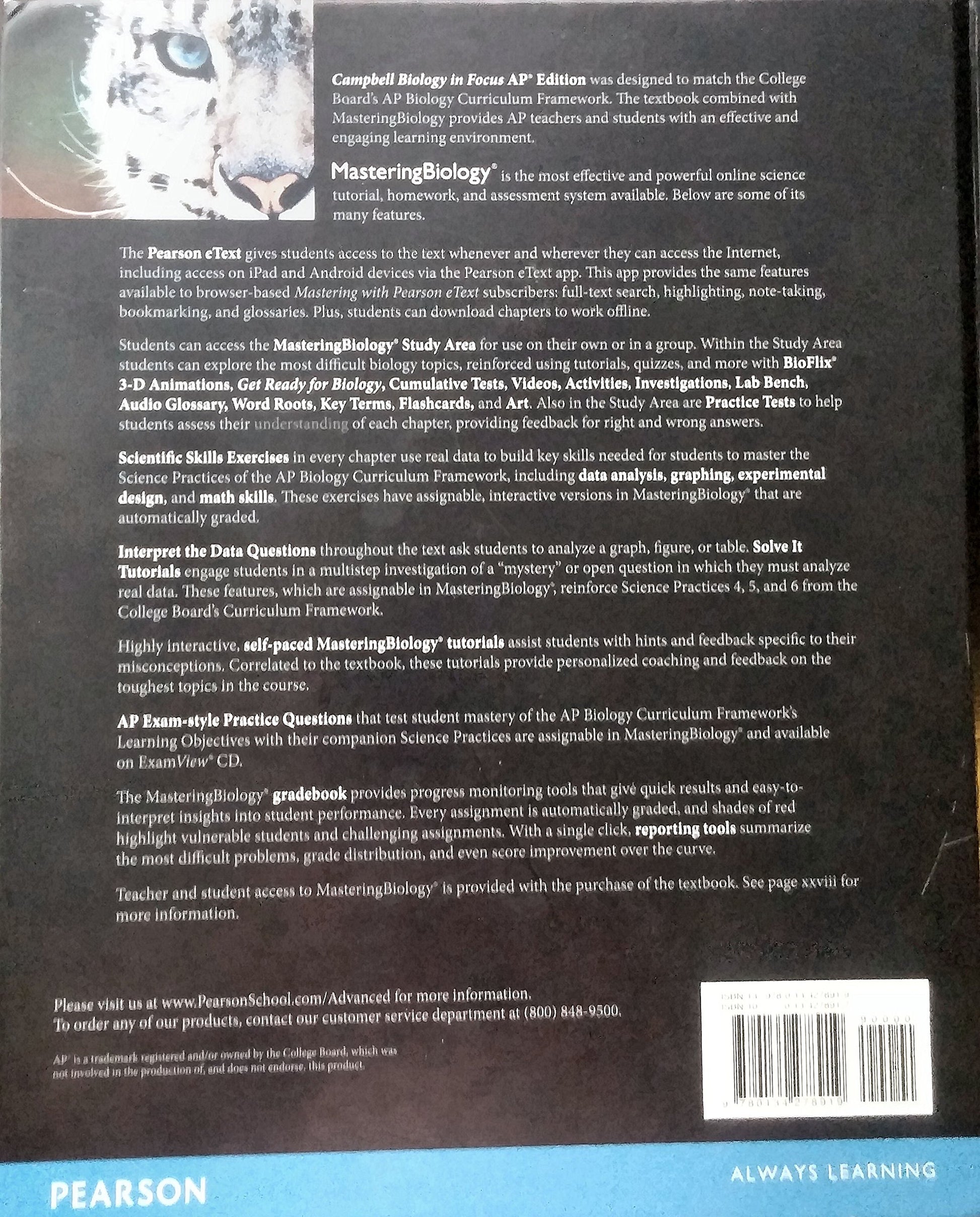 Biology in Focus AP Edition [Hardcover] Wasserman, Minorsky & Reece Urry Cain