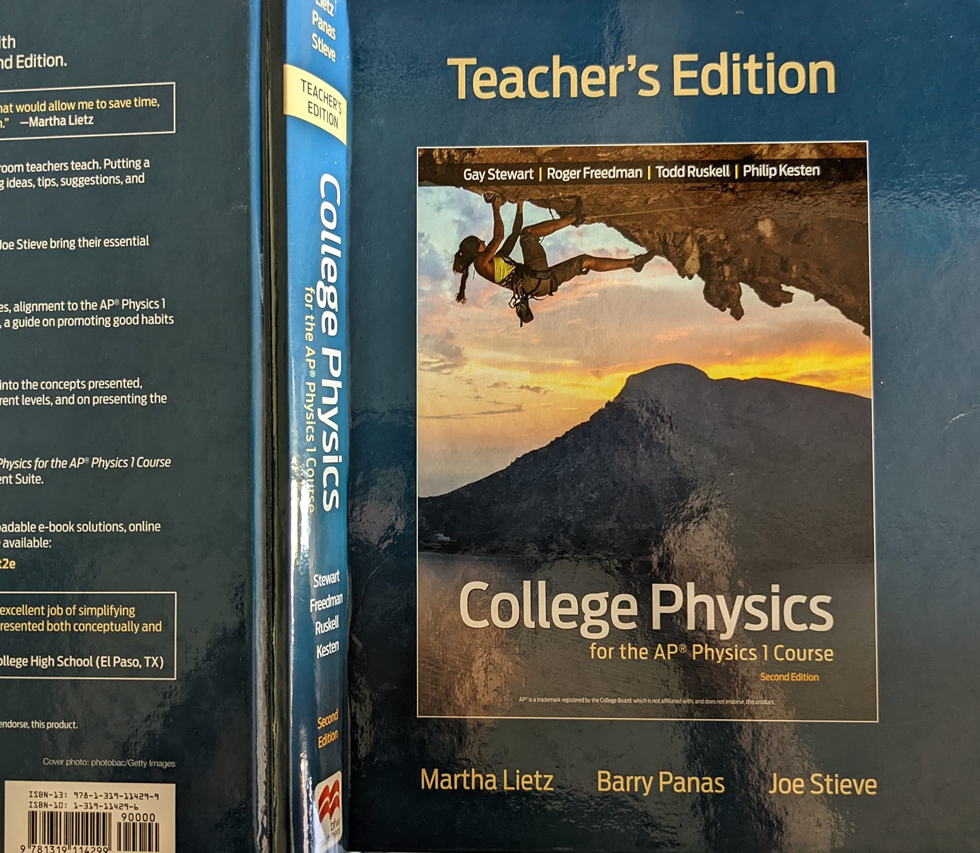 College Physics for the AP Physics 1 Course, Second Edition, Teacher\'s Edition, c. 2019 [Hardcover] Martha Lietz; Barry Panas and Joe Stieve