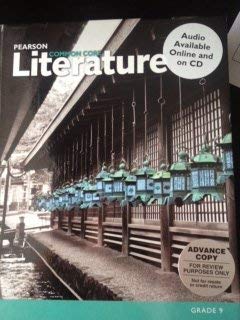 Pearson Literature Common Core Grade 9 [Hardcover] Gallagher Brozo Fettrow