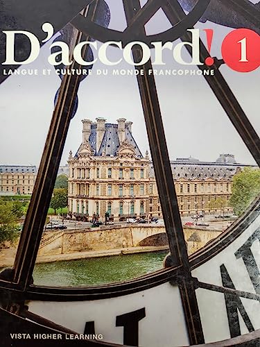 D\'accord, Level 1, Langue ET Culture Du Monde Francophone, c. 2019, 9781680057843, 1680057847 [Hardcover] José A. Blanco