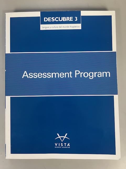Descubre 3 Assessment Program [Workbook] Vista Higher Learning