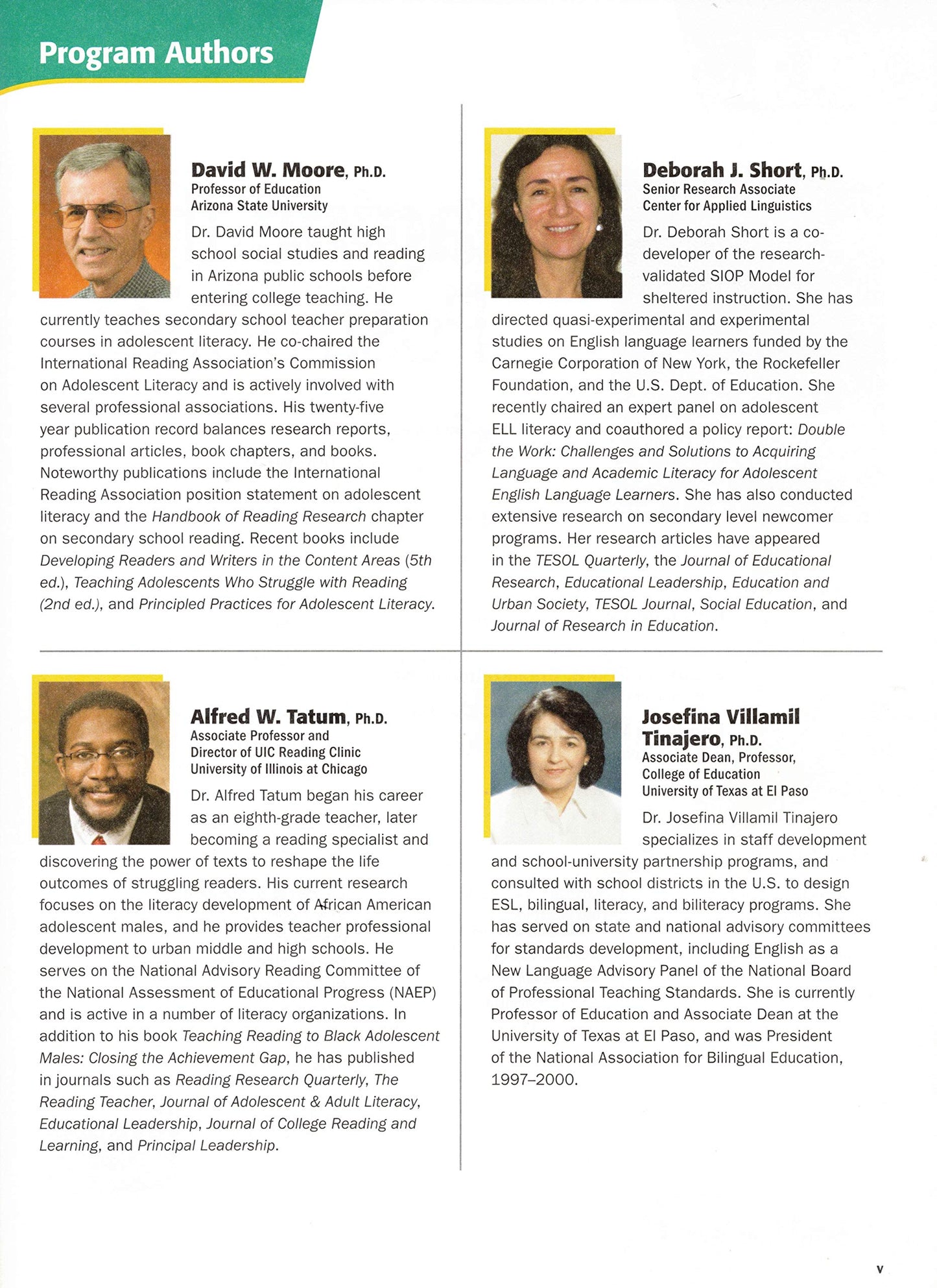 Inside D: Reading & Language Student Book (Inside, Legacy) Moore, David W; Short, Deborah J; Tatum, Alfred W; Tinajero, Josefina Villamil and Bernabei, Gretchen
