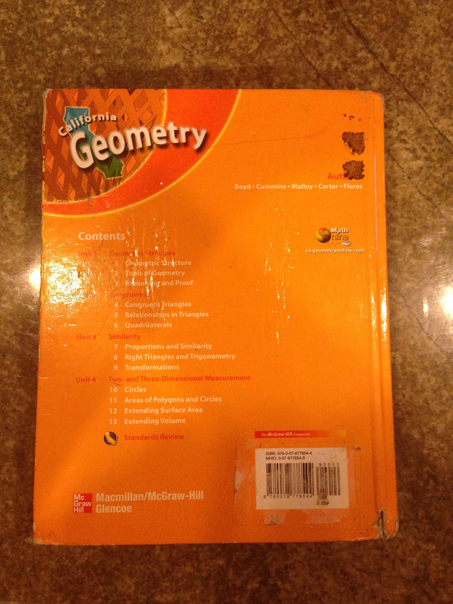 California Geometry: Concepts, Skills, and Problem Solving [Hardcover] Cindy J. Boyd