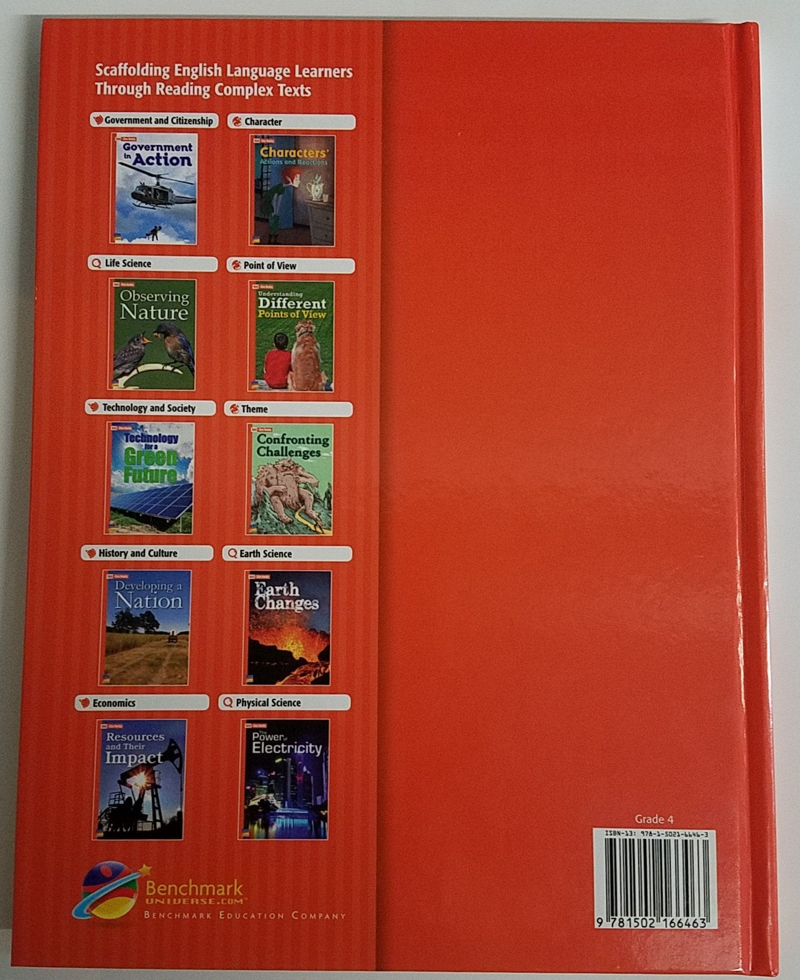 Benchmark Advance - Texts for English Language Development - Grade 4 [Unknown Binding] Laurie Berger