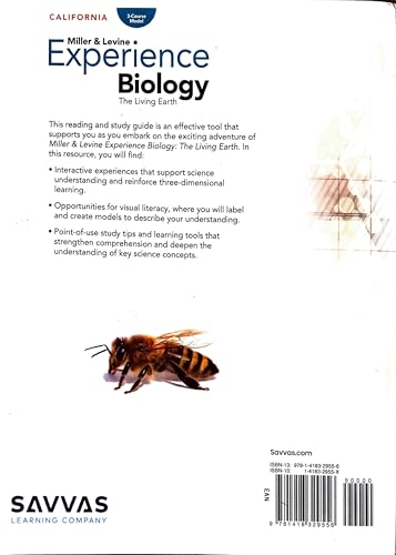 Experience Biology , California Edition , Foundations , Reading and Study Guide , 3-Course Model . [Paperback] Miller and Levine