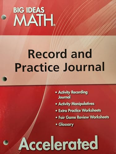 BIG IDEAS MATH Accelerated: Record & Practice Journal Red/Course 2 [Paperback] HOLT MCDOUGAL