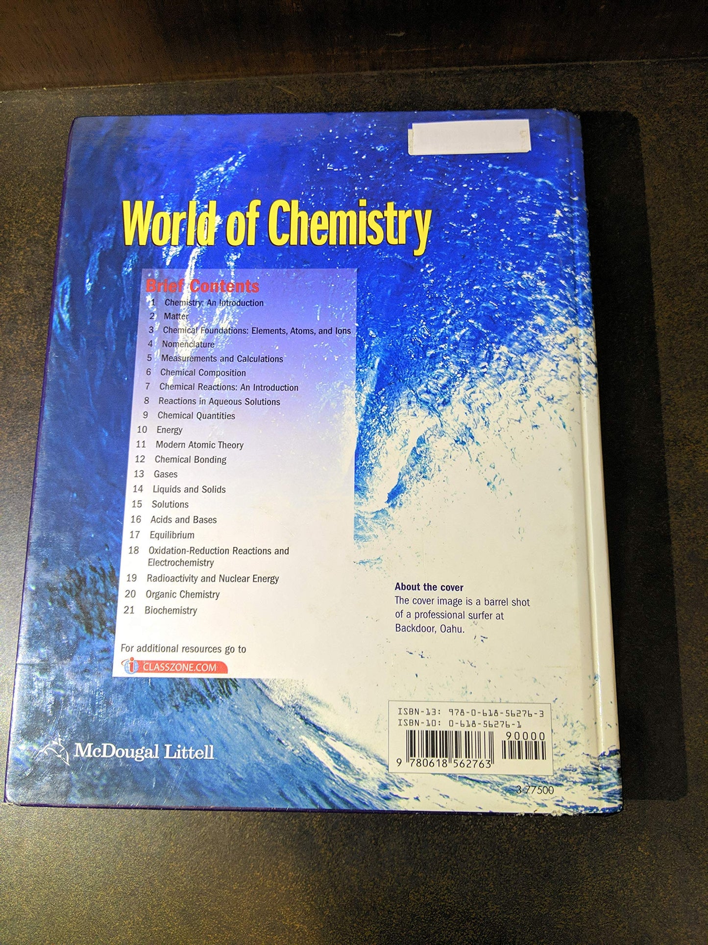 World Of Chemistry [Hardcover] Steven S. Zumdahl; Susan L. Zumdahl and Donald J. Decoste