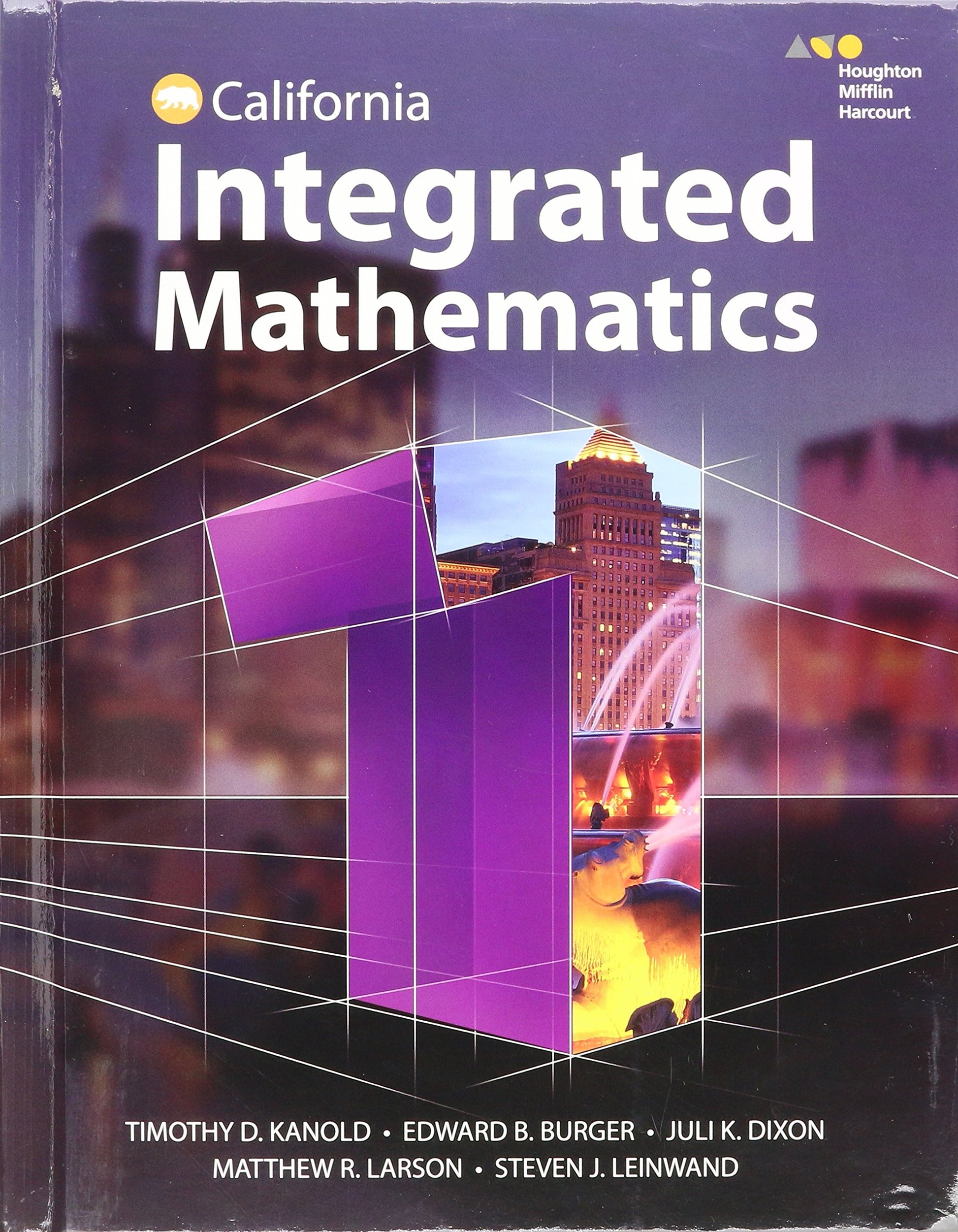 Hmh Integrated Math 1: Student Edition 2015 Houghton Mifflin Harcourt